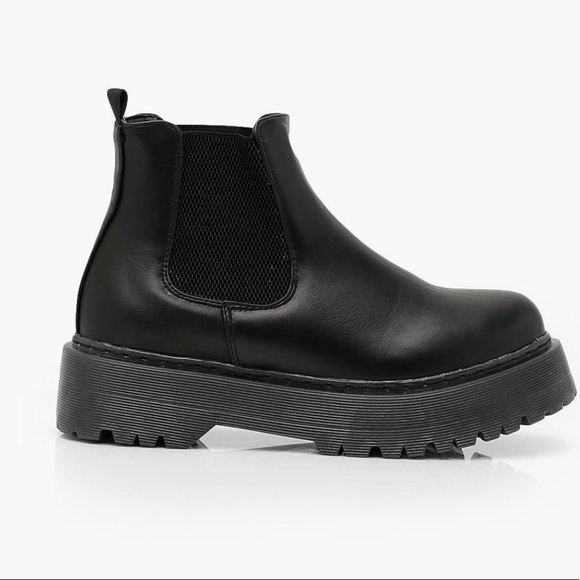 boohoo chunky chelsea boots